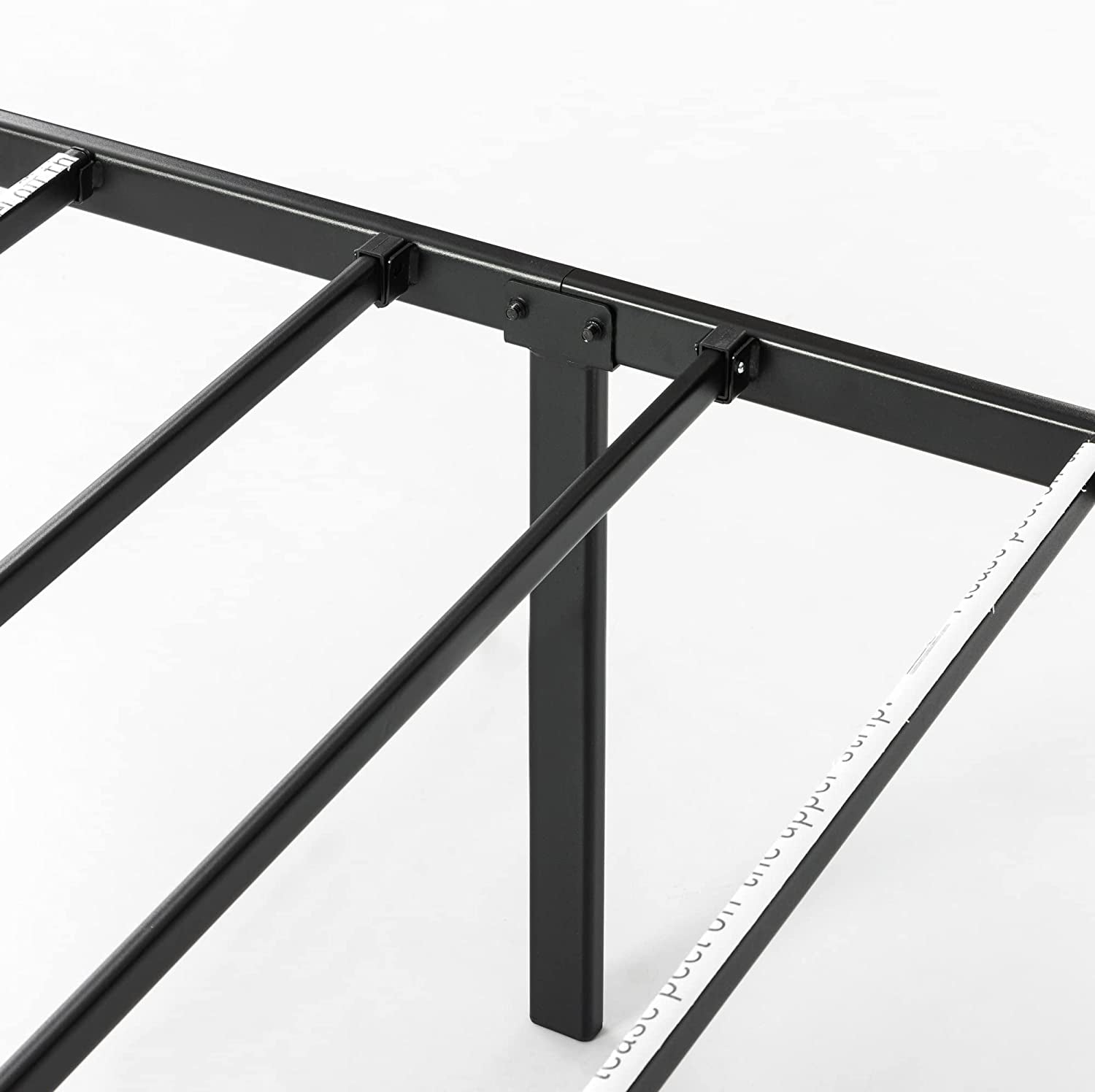 14 Inch Metal Platform Beds W/ Heavy Duty Steel Slat Mattress Foundation (No Box Spring Needed), Black