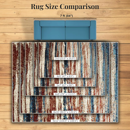 7501 Modern Abstract Area Rug, Passion / Size 5X7